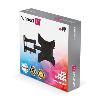 CONNECT IT CMH-2012-BK - Nástenný držiak pre TV 13-37” čierna