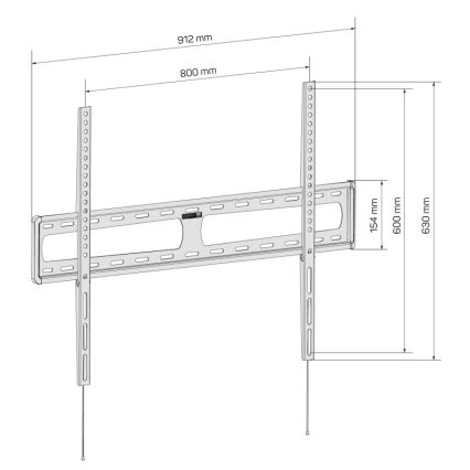 CONNECT IT CMH-6090-BK - Nástenný držiak pre TV 40-100” čierna