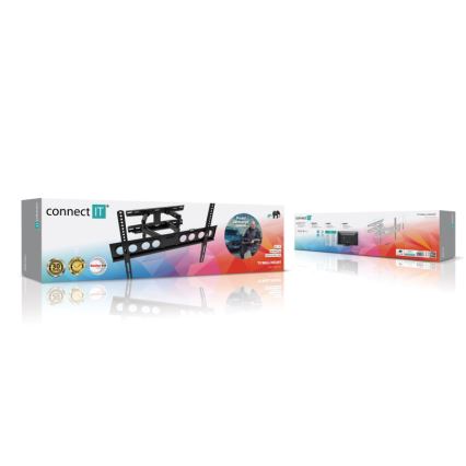 CONNECT IT CMH-7600-BK - Nástenný držiak pre TV 32-70” čierna