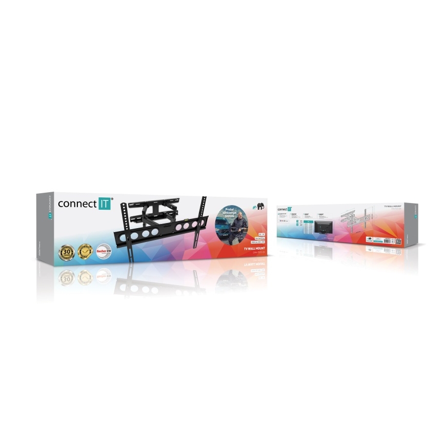 CONNECT IT CMH-7600-BK - Nástenný držiak pre TV 32-70” čierna