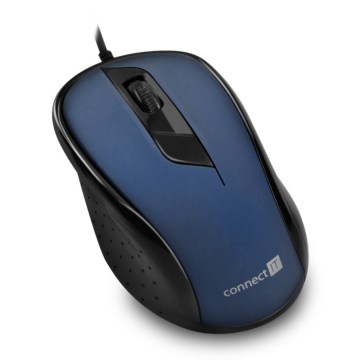 CONNECT IT CMO-1200-BL - Káblová myš 1000 DPI čierna/modrá