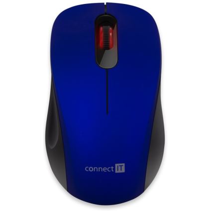 CONNECT IT CMO-2230-BL - Bezdrôtová tichá myš MUTE 1200 DPI 1xAA čierna/modrá