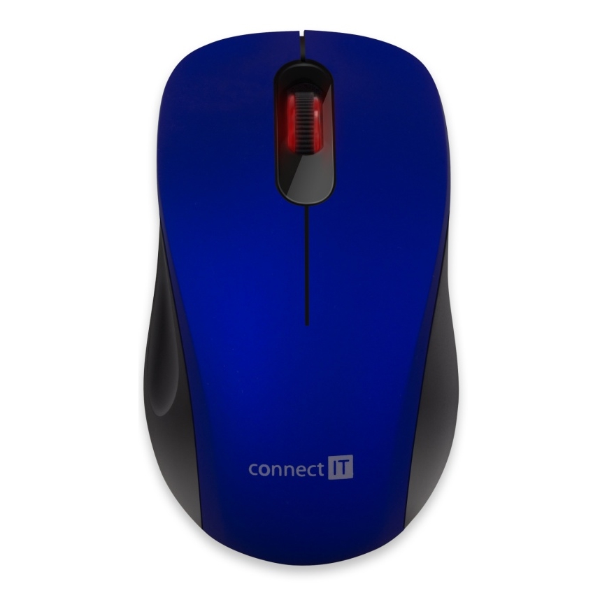 CONNECT IT CMO-2230-BL - Bezdrôtová tichá myš MUTE 1200 DPI 1xAA čierna/modrá