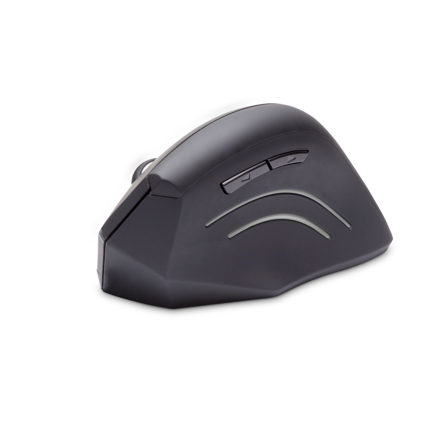 CONNECT IT CMO-2510-BK - Ergonomická bezdrôtová myš Verti Wireless 800/1200/1600 DPI 2xAAA čierna