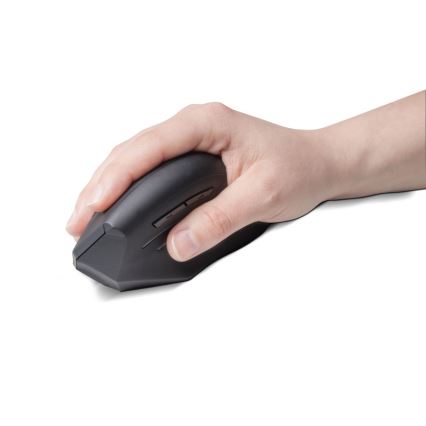 CONNECT IT CMO-2510-BK - Ergonomická bezdrôtová myš Verti Wireless 800/1200/1600 DPI 2xAAA čierna