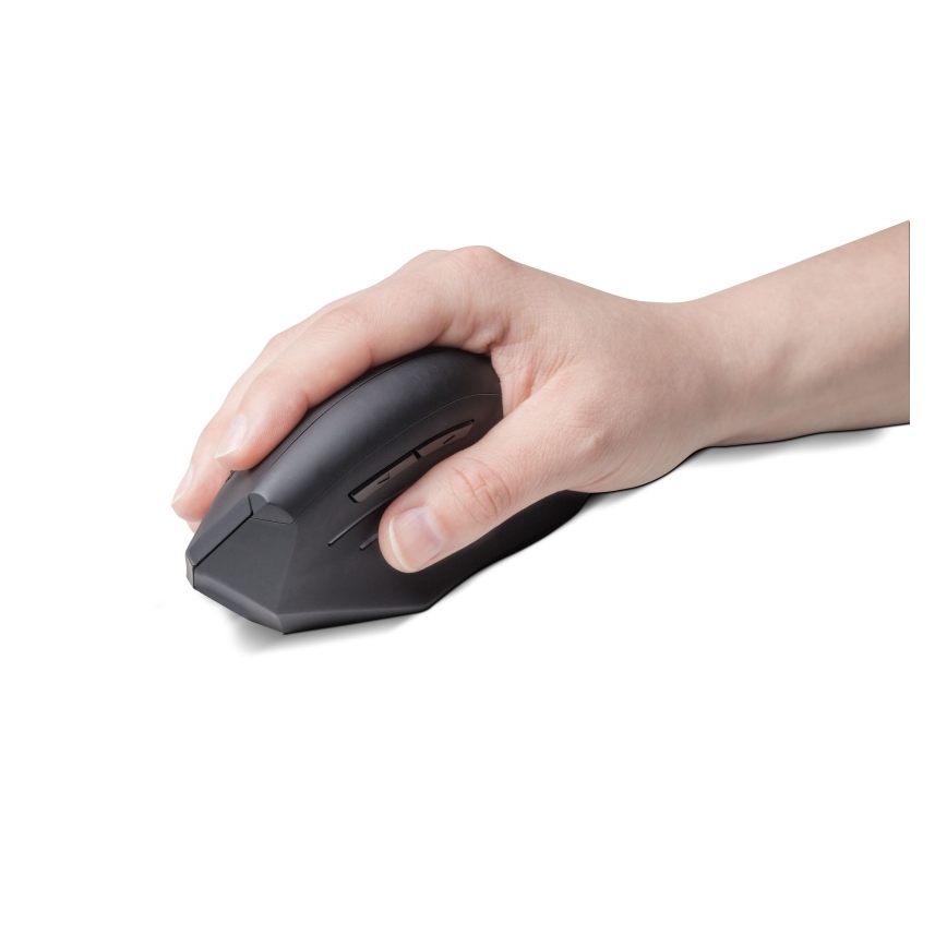CONNECT IT CMO-2510-BK - Ergonomická bezdrôtová myš Verti Wireless 800/1200/1600 DPI 2xAAA čierna