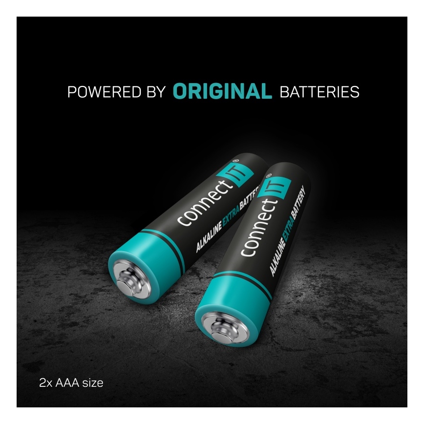 CONNECT IT CMO-2510-BK - Ergonomická bezdrôtová myš Verti Wireless 800/1200/1600 DPI 2xAAA čierna