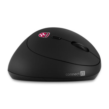 CONNECT IT CMO-2600-BK - Ergonomická bezdrôtová myš 800/1200/1600 DPI 1xAA čierna