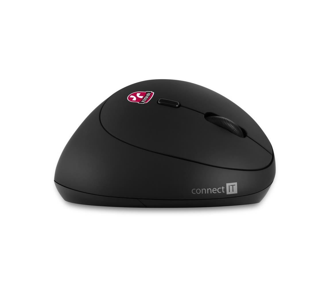CONNECT IT CMO-2600-BK - Ergonomická bezdrôtová myš 800/1200/1600 DPI 1xAA čierna CMO-2600-BK