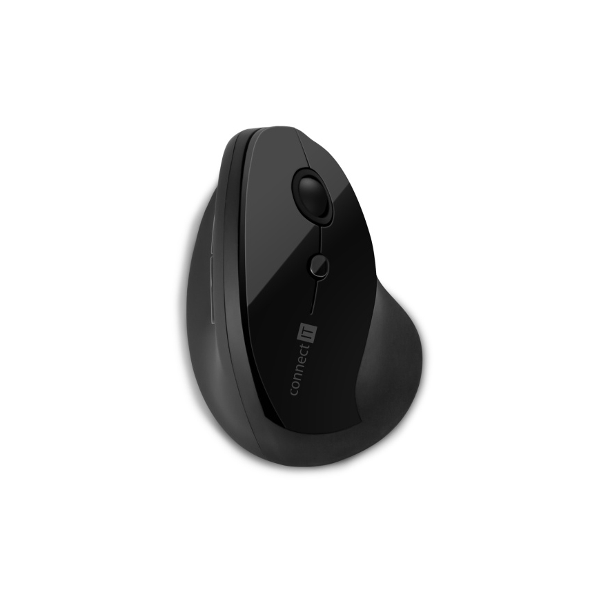 CONNECT IT CMO-2700-BK - Ergonomická bezdrôtová myš 800/1200/1600 DPI 1xAA čierna