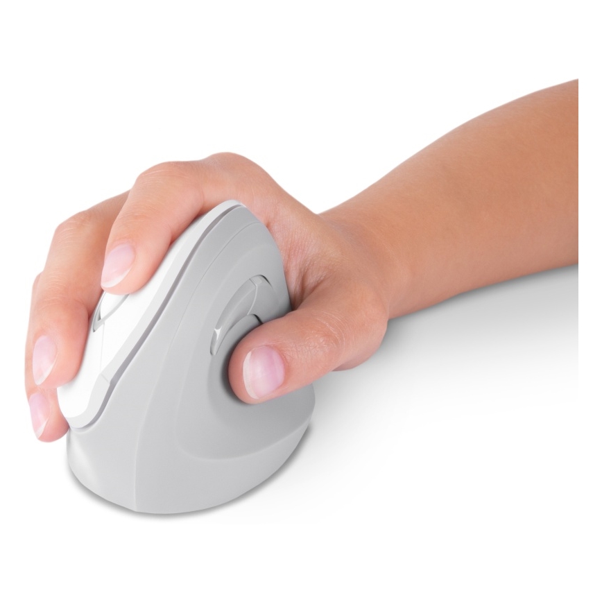 CONNECT IT CMO-2700-WH - Ergonomická bezdrôtová myš 800/1200/1600 DPI 1xAA biela