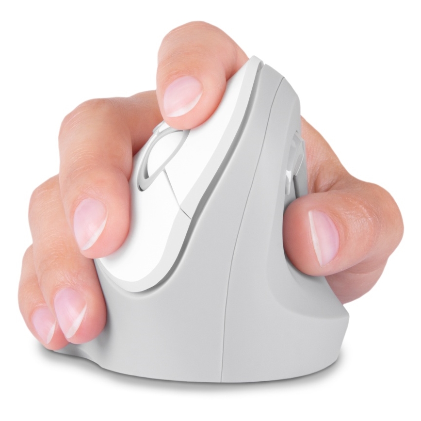 CONNECT IT CMO-2700-WH - Ergonomická bezdrôtová myš 800/1200/1600 DPI 1xAA biela