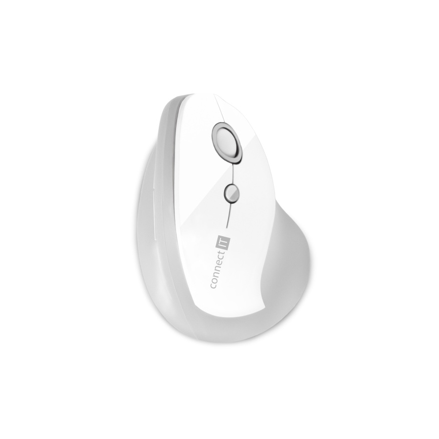 CONNECT IT CMO-2700-WH - Ergonomická bezdrôtová myš 800/1200/1600 DPI 1xAA biela
