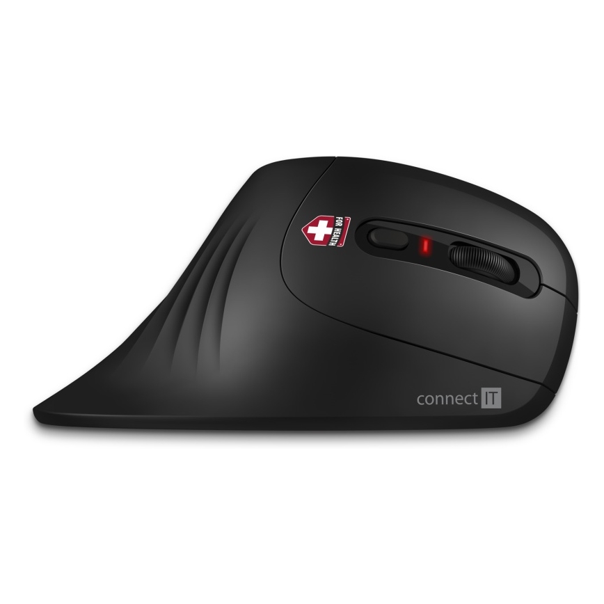 CONNECT IT CMO-2900-BK - Ergonomická bezdrôtová myš 800/1200/1600 DPI 1xAA čierna