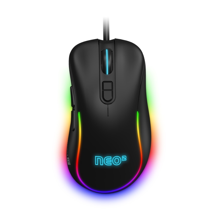 CONNECT IT CMO-3589-BK - LED RGB Káblová herná myš 200-7200 DPI čierna