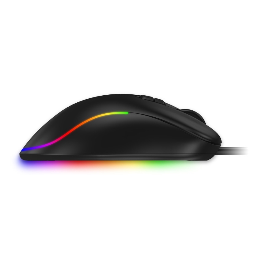 CONNECT IT CMO-3589-BK - LED RGB Káblová herná myš 200-7200 DPI čierna