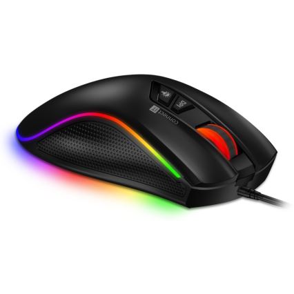 CONNECT IT CMO-3591-BK - LED RGB Káblová herná myš 500-7200 DPI čierna