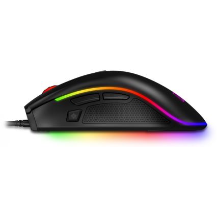 CONNECT IT CMO-3591-BK - LED RGB Káblová herná myš 500-7200 DPI čierna