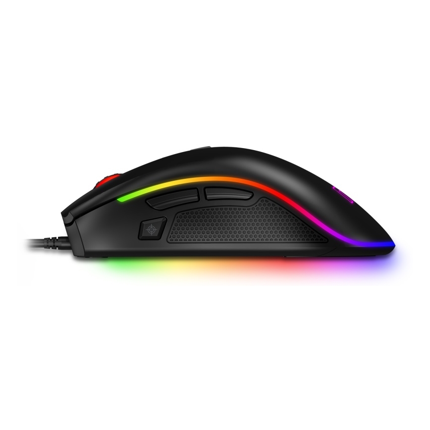 CONNECT IT CMO-3591-BK - LED RGB Káblová herná myš 500-7200 DPI čierna