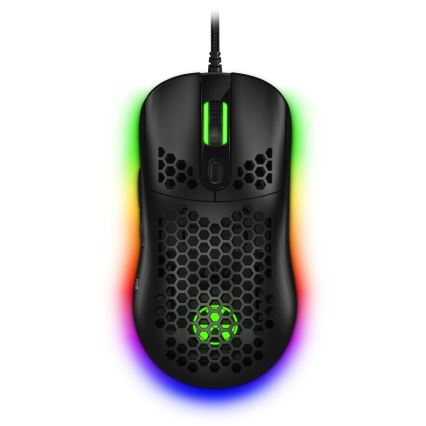 CONNECT IT CMO-5511-BK - LED RGB Káblová herná myš 200-12800 DPI čierna