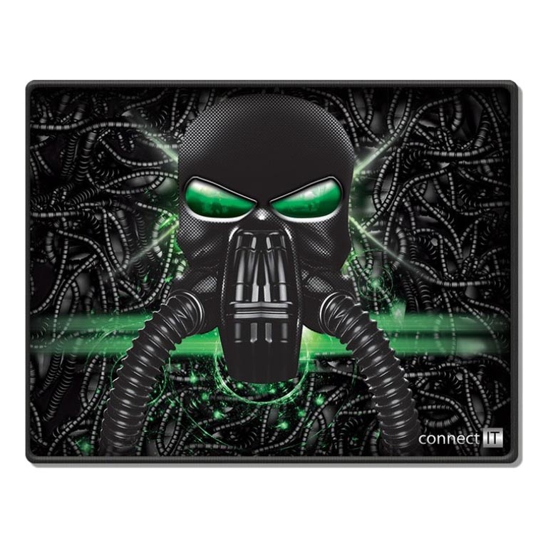 CONNECT IT CMP-1100-SM - Podložka pod myš 32x24,5 cm čierna/zelená
