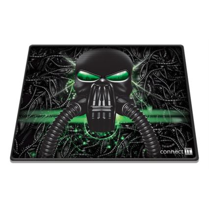 CONNECT IT CMP-1100-SM - Podložka pod myš 32x24,5 cm čierna/zelená