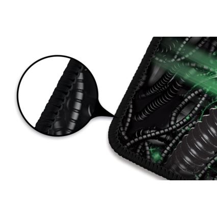 CONNECT IT CMP-1110-LG - Podložka pod klávesnicu a myš 88,6x24,5 cm čierna/zelená