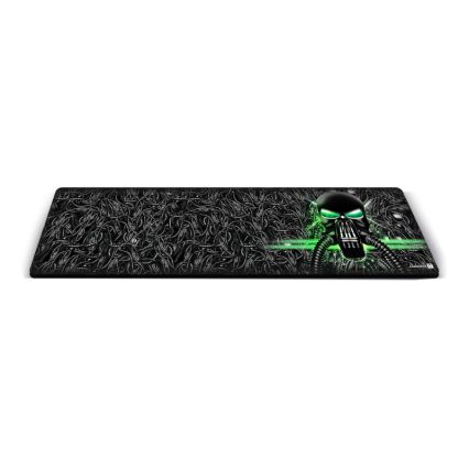 CONNECT IT CMP-1110-LG - Podložka pod klávesnicu a myš 88,6x24,5 cm čierna/zelená