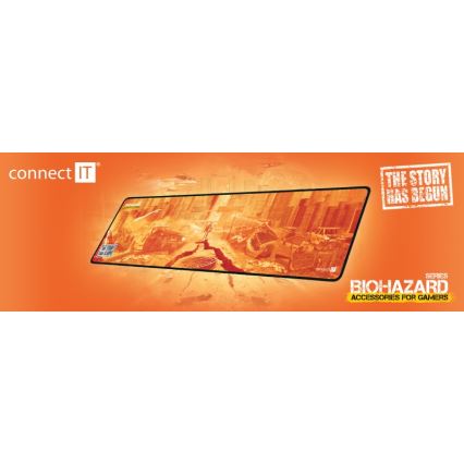 CONNECT IT CMP-1140-LG - Podložka pod klávesnicu a myš 88,6x24,5 cm oranžová