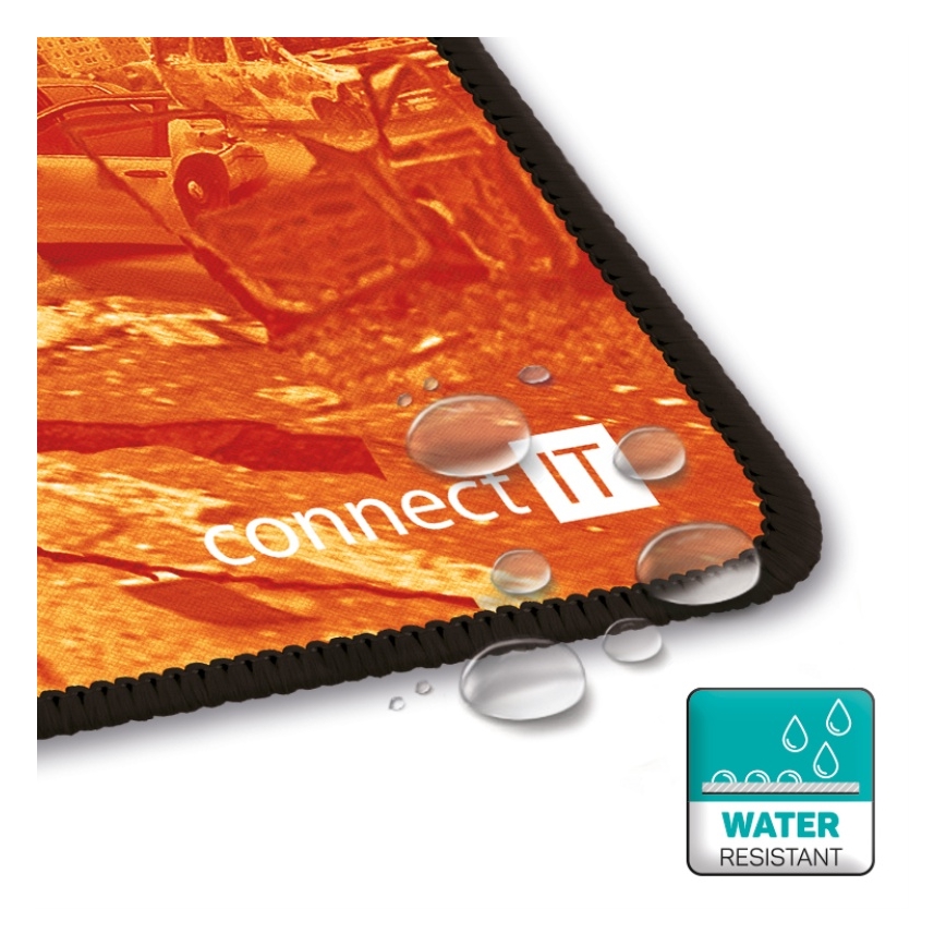 CONNECT IT CMP-1140-LG - Podložka pod klávesnicu a myš 88,6x24,5 cm oranžová