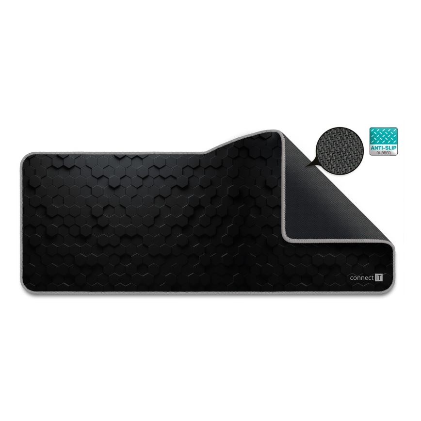 CONNECT IT CMP-2000-XL - Podložka pod klávesnicu a myš 79,5x34,5 cm čierna