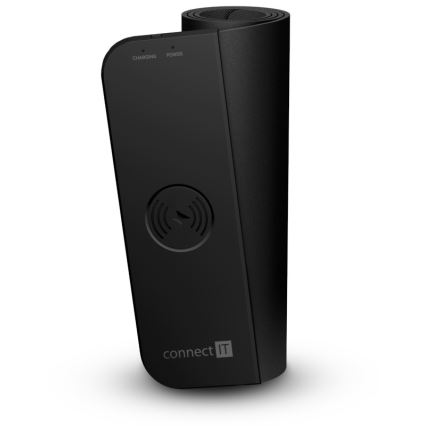 CONNECT IT CMP-2500-LG - Podložka pod klávesnicu a myš s Qi bezdrôtovým nabíjaním 80x30 cm čierna