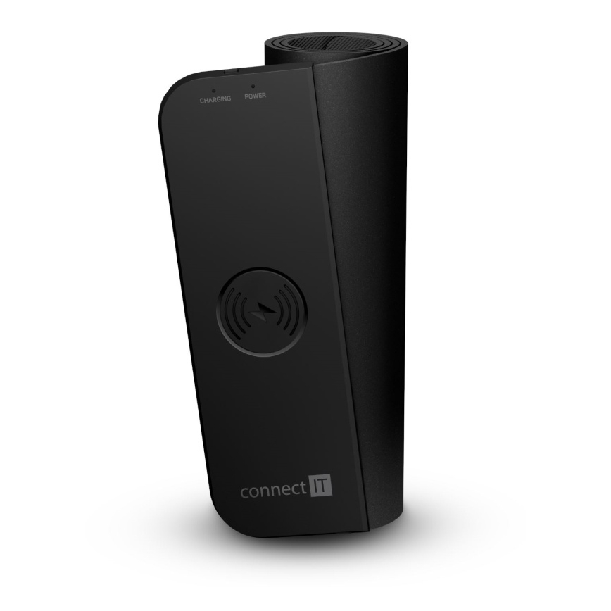CONNECT IT CMP-2500-LG - Podložka pod klávesnicu a myš s Qi bezdrôtovým nabíjaním 80x30 cm čierna