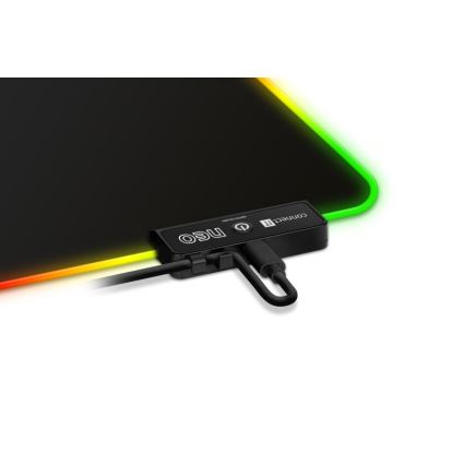 CONNECT IT CMP-3100-LG - LED RGB Herná podložka pod klávesnicu a myš 80x30 cm čierna