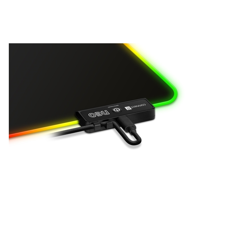 CONNECT IT CMP-3100-LG - LED RGB Herná podložka pod klávesnicu a myš 80x30 cm čierna