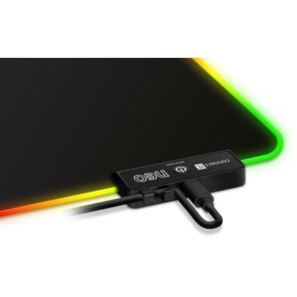 CONNECT IT CMP-3100-SM - LED RGB Herná podložka pod myš 32x24,5 cm čierna