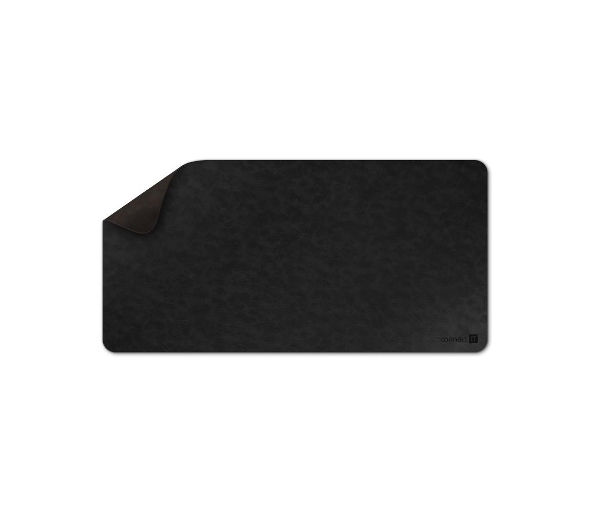 CONNECT IT CMP-4030-LG- Obojstranná podložka pod klávesnicu a myš 90x40 cm čierna/hnedá CMP-4030-LG