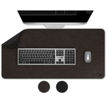 CONNECT IT CMP-4030-LG - Obojstranná podložka pod klávesnicu a myš 90x40 cm čierna/hnedá