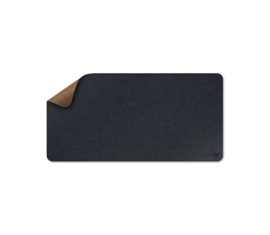 CONNECT IT CMP-4040-LG- Obojstranná podložka pod klávesnicu a myš 90x40 cm modrá/hnedá CMP-4040-LG