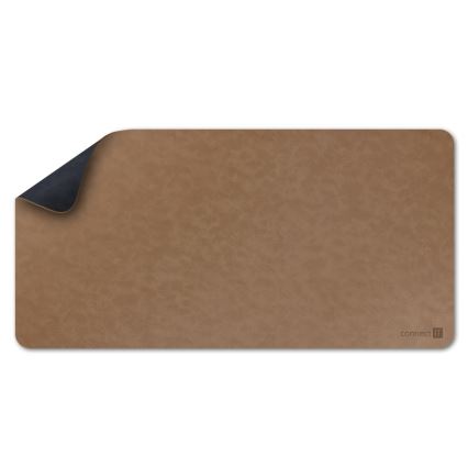 CONNECT IT CMP-4040-LG - Obojstranná podložka pod klávesnicu a myš 90x40 cm modrá/hnedá