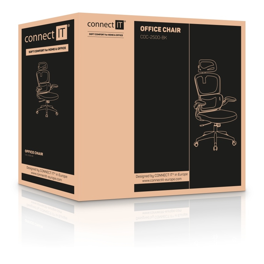 CONNECT IT COC-2500-BK - Kancelárska stolička ForHealth DeltaPro čierna