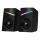 CONNECT IT CSP-1100-BK - SADA 2x LED RGB Herný reproduktor 6W/5V čierna