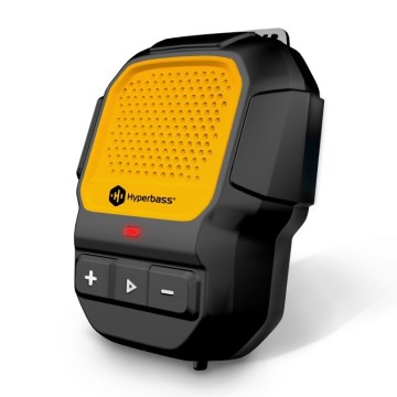 CONNECT IT HSP-1010-BK - Bezdrôtový reproduktor s mikrofónom ClipBEAT 2W/5V 560 mAh IPX7 čierna/žltá
