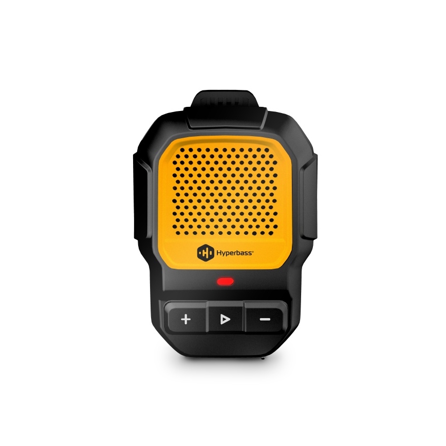 CONNECT IT HSP-1010-BK - Bezdrôtový reproduktor s mikrofónom ClipBEAT 2W/5V 560 mAh IPX7 čierna/žltá