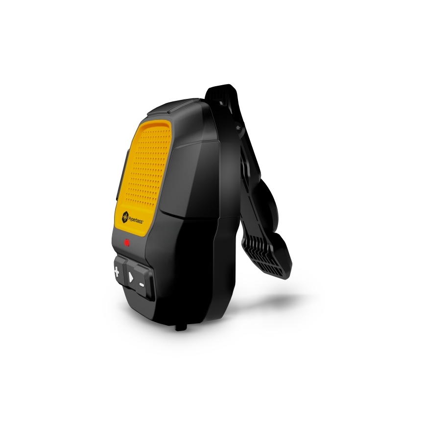 CONNECT IT HSP-1010-BK - Bezdrôtový reproduktor s mikrofónom ClipBEAT 2W/5V 560 mAh IPX7 čierna/žltá