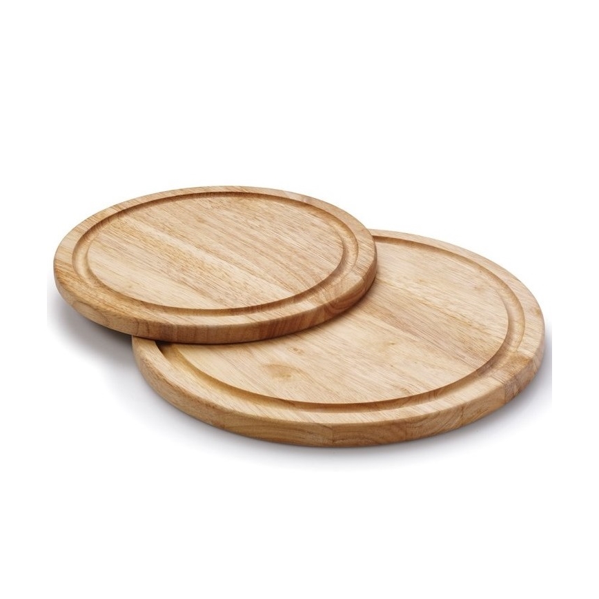 Continenta C30606 - Kuchynská doska na servírovanie steakov pr. 30 cm gumovník