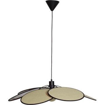 Cottex - Luster na lanku WINF 1xE27/8W/230V béžová/čierna
