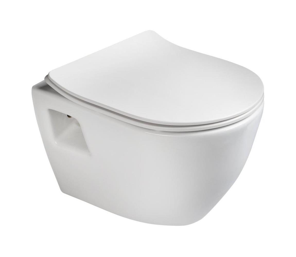 Creavit - Závesné WC PAULA keramika/biela TP325