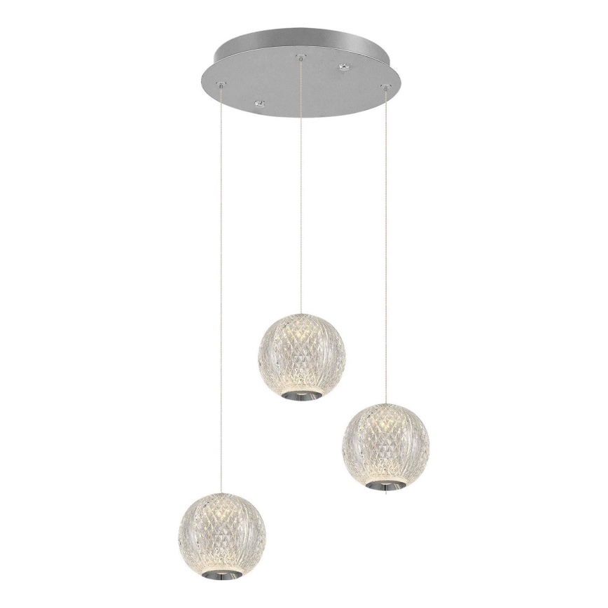 CREMONA LED Závesné svietidlo 3xLED/5W/230V 3000K Matt Chrome