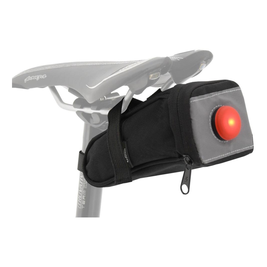 Cyklotaška pod sedlo 0,5 l so zadným LED svetlom 2xCR2032